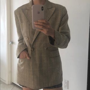 Evan Picone Wool Plaid Blazer